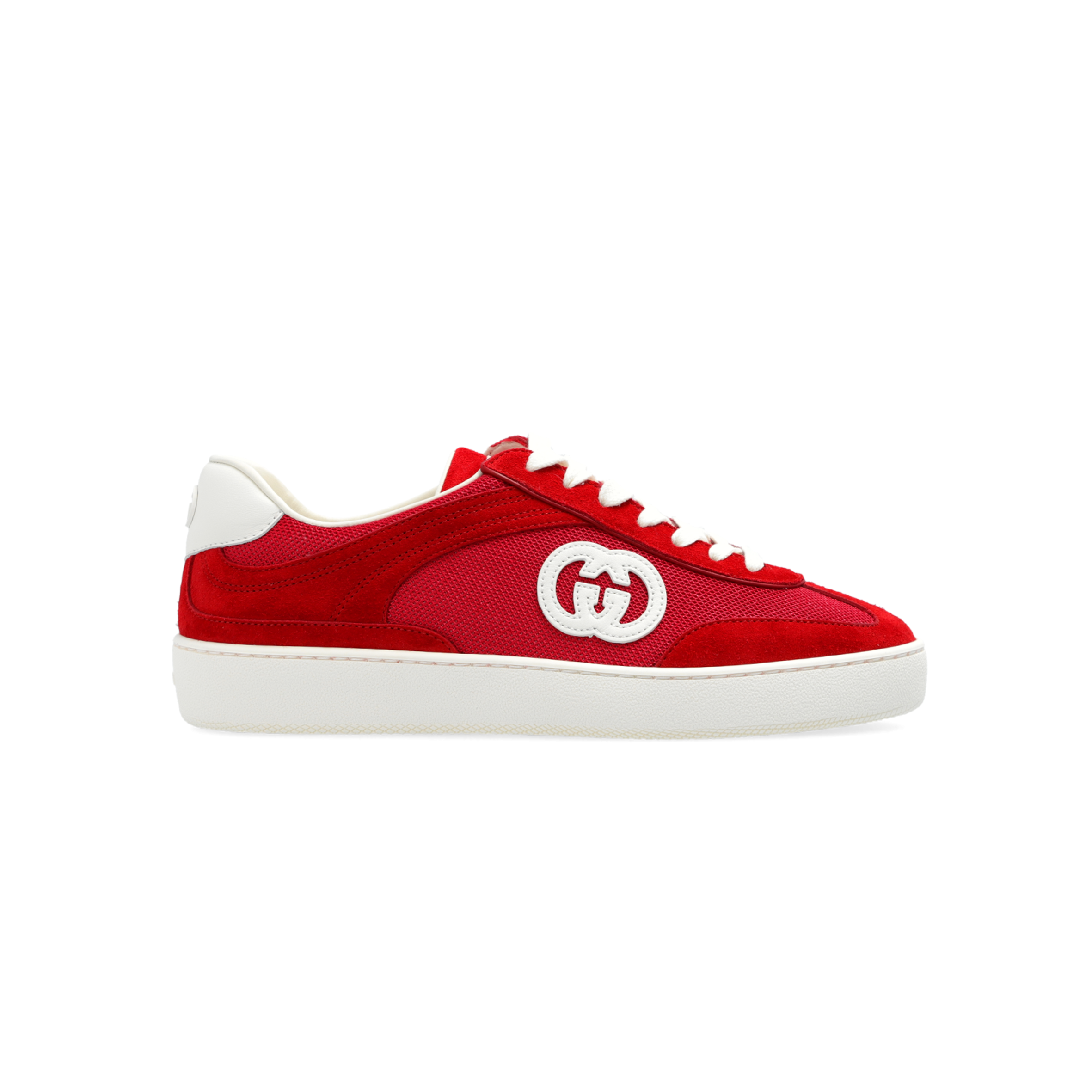 G*u*i red sneakers with logo 791742